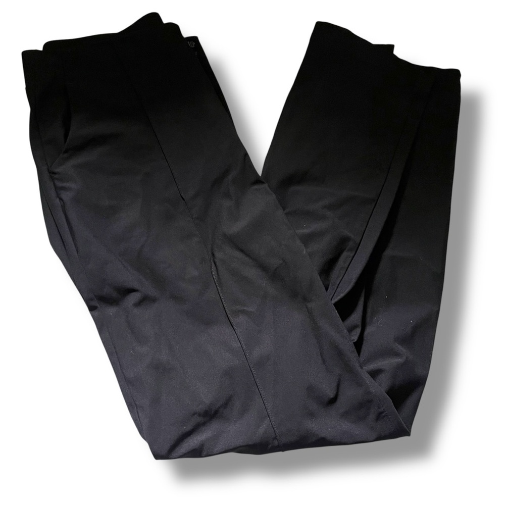 Vuori Meta Wideleg Black Pintuck Pants Womens Size Small Moisture Wick Quick Dry